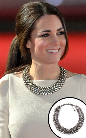 Catherine, Duchess of Cambridge, Kate Middleton, Zara Necklace Catherine, Duchess of Cambridge, Kate Middleton, Zara Necklace