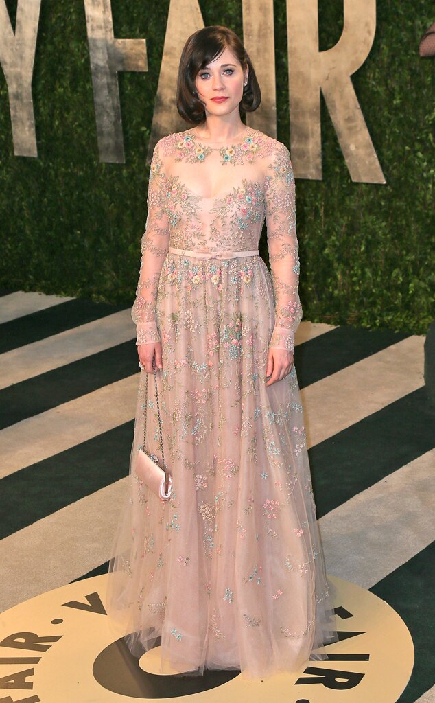 Zooey Deschanel, 2013 Vanity Fair Oscar Party