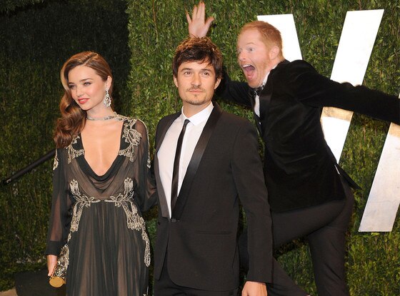 Miranda Kerr, Orlando Bloom, Jesse Tyler Ferguson Miranda Kerr, Orlando Bloom, Jesse Tyler Ferguson