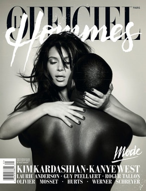 Kim Kardashian, Kanye West, L’Officiel Hommes