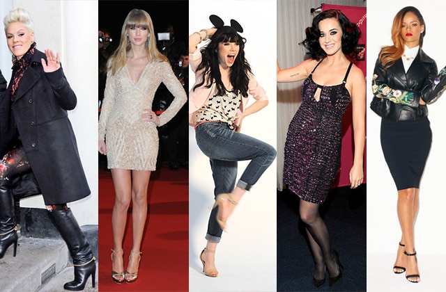 Rihanna, Carly Rae, Katy Perry, Taylor Swift, Pink