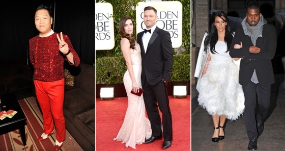 Psy, Megan Fox, Brian Austin, Kim Kardashian, Kanye West