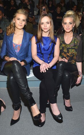 Maggie Grace, Christina Ricci, Ashlee Simpson, Mercedes-Benz Fashion Week
