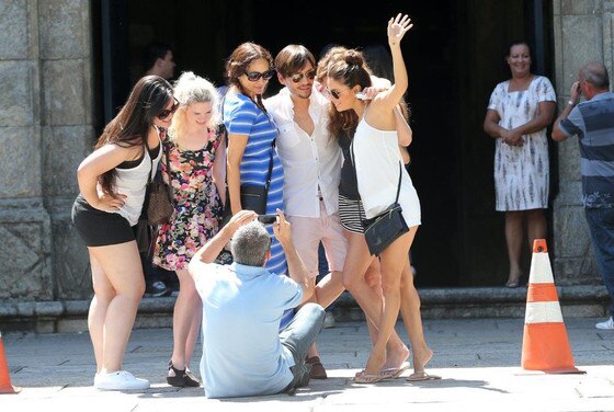Eva Longoria, Morgan Freeman e Morena Baccarin no Rio Eva Longoria, Morgan Freeman e Morena Baccarin no Rio