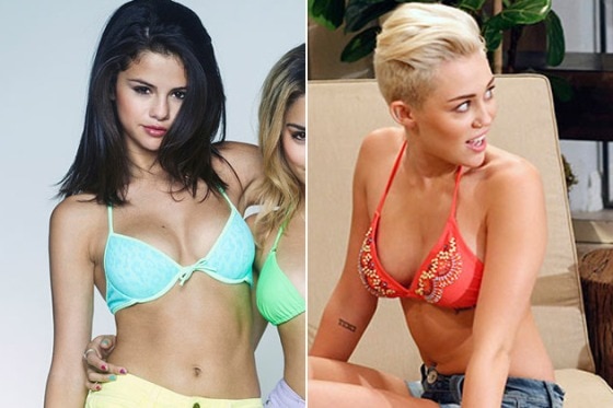 Selena Gomez, Miley Cyrus, biquini Selena Gomez, Miley Cyrus, biquini
