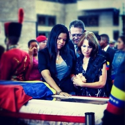 Calle 13, Hugo Chavez, Maria Gabriela Chavez, Flor Joglar de Gracia Calle 13, Hugo Chavez, Maria Gabriela Chavez, Flor Joglar de Gracia