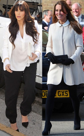 Kim Kardashian, Kate Middleton, Duchess Catherine, Black & White Kim Kardashian, Kate Middleton, Duchess Catherine, Black & White