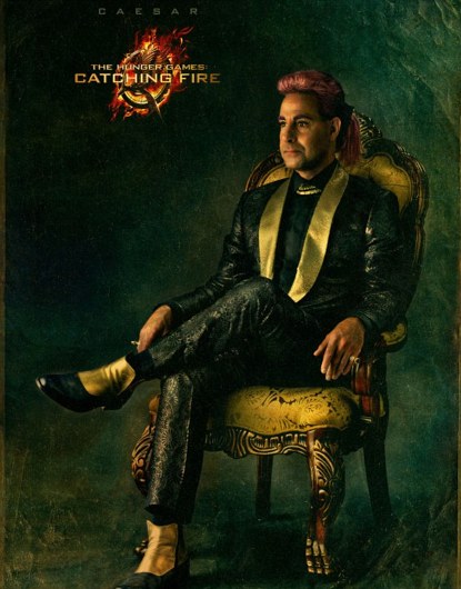 Em Chama, Katniss, Cinna, Haymitch, Caesar, poster Em Chamas Em Chama, Katniss, Cinna, Haymitch, Caesar, poster Em Chamas