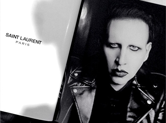 Marilyn Manson, Saint Laurent Ad, Instagram Marilyn Manson, Saint Laurent Ad, Instagram