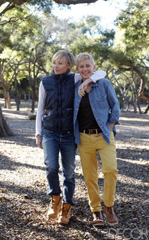 Elle Decor, Ellen DeGeneres, Portia de Rossi Elle Decor, Ellen DeGeneres, Portia de Rossi