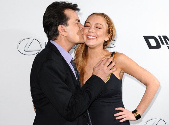 Charlie Sheen, Lindsay Lohan Charlie Sheen, Lindsay Lohan
