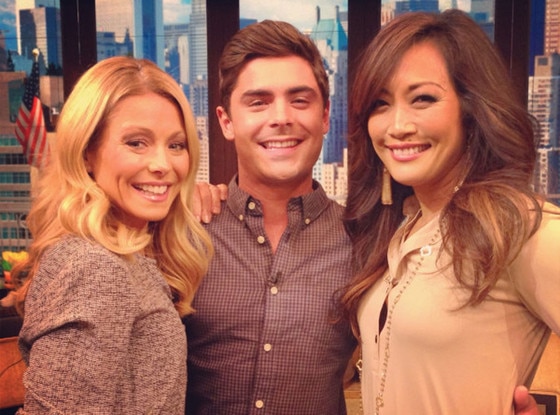 Zac Efron, Kelly Ripa, Carrie Ann Inaba Zac Efron, Kelly Ripa, Carrie Ann Inaba