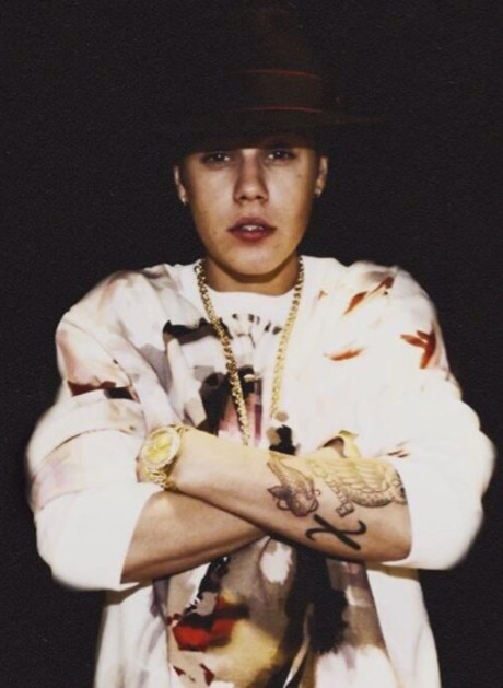 Justin Bieber, Twitter, Twipic, tattoo, tatuagem Justin Bieber, Twitter, Twipic, tattoo, tatuagem