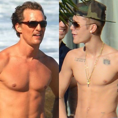 Matthew McConaughey, Justin Bieber Matthew McConaughey, Justin Bieber