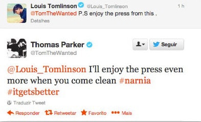 Tom Parker, Louis Tomlinson, Twitter Tom Parker, Louis Tomlinson, Twitter