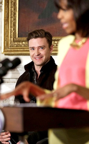 Justin Timberlake, Michelle Obama Justin Timberlake, Michelle Obama