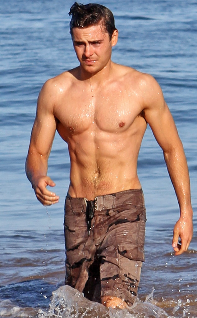 Zac Efron, Shirtless Zac Efron, Shirtless