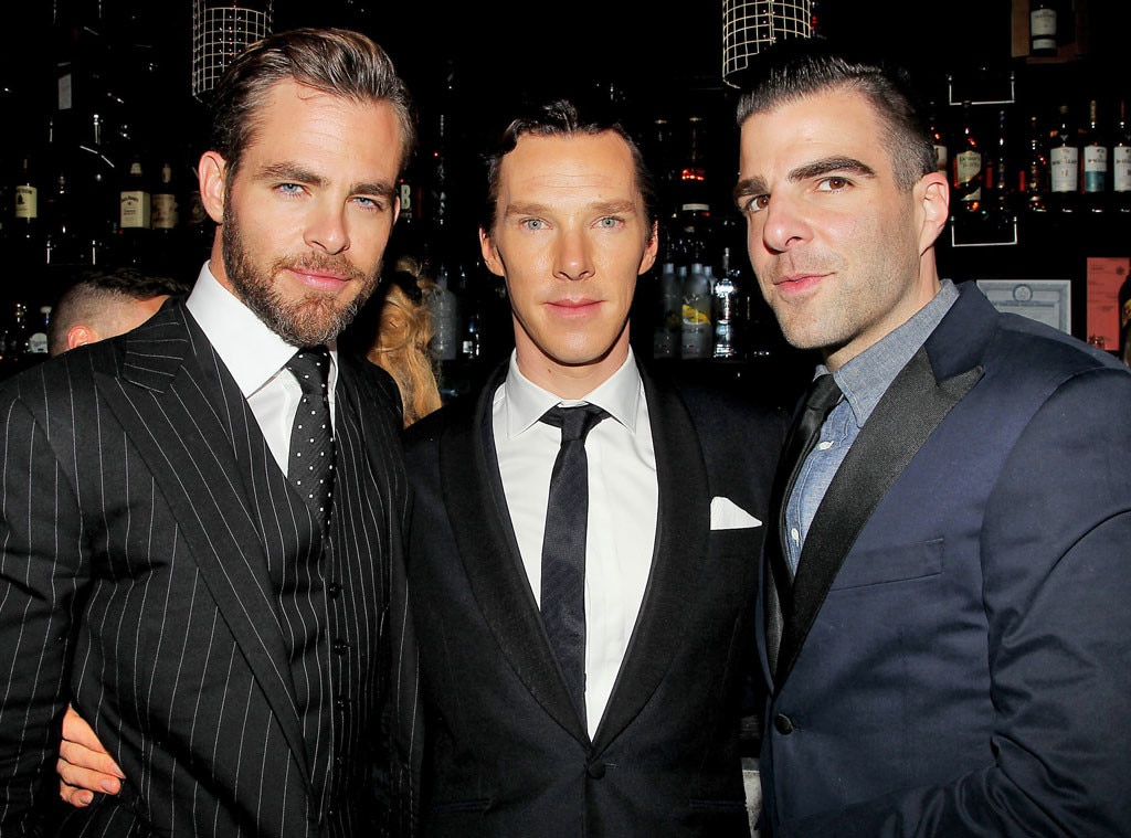 Chris Pine, Benedict Cumberbatch e Zachary Quinto promovem Star Trek 2