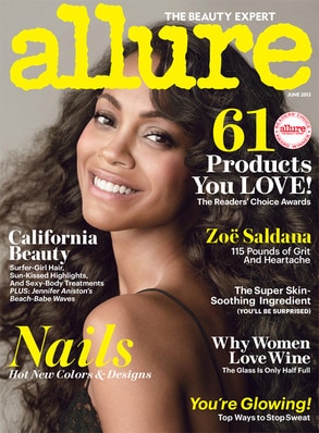 Zoe Saldana, Allure Magazine Zoe Saldana, Allure Magazine