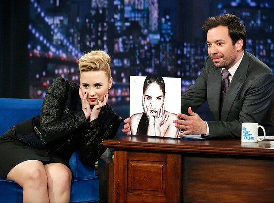Demi Lovato, Jimmy Fallon Demi Lovato, Jimmy Fallon