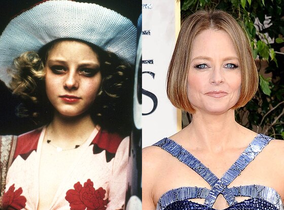 Jodie Foster, Then and now Jodie Foster, Then and now