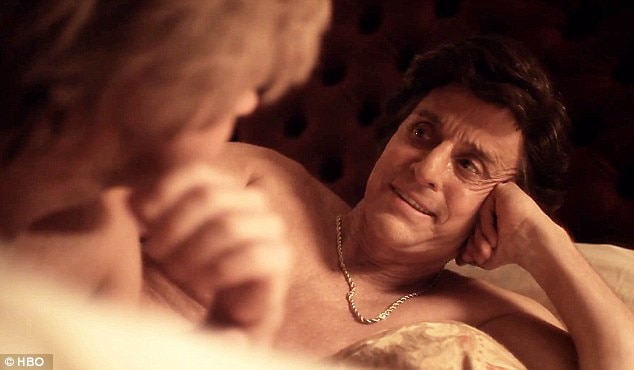 Matt Damon, Michael Douglas, sem camisa, HBO Matt Damon, Michael Douglas, sem camisa, HBO