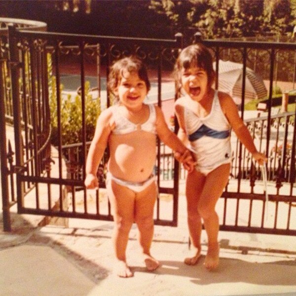 Kourtney Kardashian, Kim Kardashian, Instagram, Throwback Thursday Kourtney Kardashian, Kim Kardashian, Instagram, Throwback Thursday