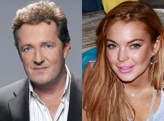 Lindsay Lohan, Piers Morgan Lindsay Lohan, Piers Morgan