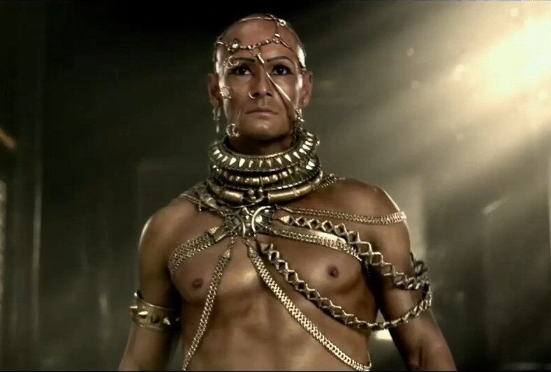 Rodrigo Santoro as Xerxes in 300, the Empire Rises Rodrigo Santoro as Xerxes in 300, the Empire Rises