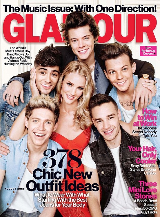 One Direction, Rosie Huntington-Whiteley One Direction, Rosie Huntington-Whiteley