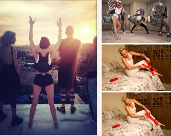 Miley Cyrus bastidores novo clipe Miley Cyrus bastidores novo clipe