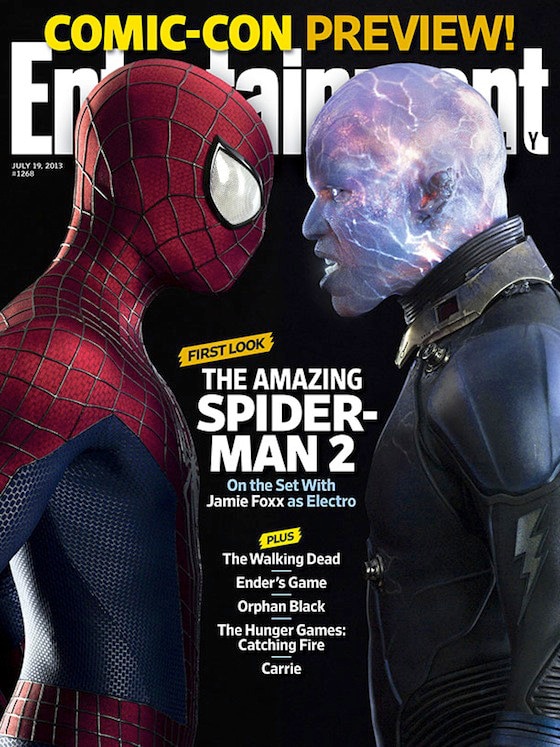 Andrew Garfield, Jamie Foxx, The Amazing Spider-Man 2, Entertainment Weekly Andrew Garfield, Jamie Foxx, The Amazing Spider-Man 2, Entertainment Weekly