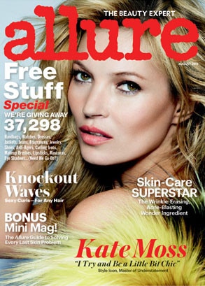 Kate Moss, Allure August Cover under Strict Embargo until 7/16/2013 Kate Moss, Allure August Cover under Strict Embargo until 7/16/2013