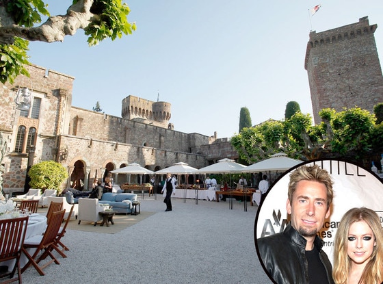 Chateau de La Napoule, Avril Lavigne, Chad Kroeger Chateau de La Napoule, Avril Lavigne, Chad Kroeger