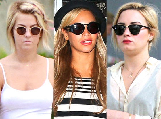 Julianne Hough, Demi Lovato, Beyonce, Sunglasses Trend Julianne Hough, Demi Lovato, Beyonce, Sunglasses Trend
