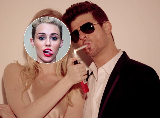 Miley Cyrus, Robin Thicke, Blurred Lines Video Miley Cyrus, Robin Thicke, Blurred Lines Video