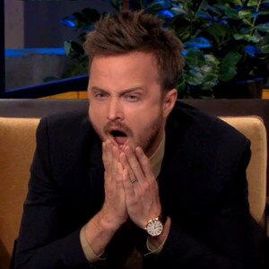 Aaron Paul, Jay Leno Aaron Paul, Jay Leno