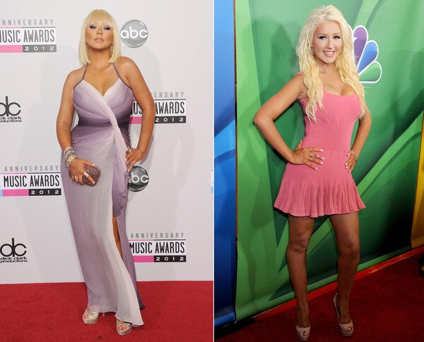 Christina Aguilera, antes e depois Christina Aguilera, antes e depois