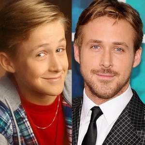 Ryan Gosling, Then and now Ryan Gosling, Then and now