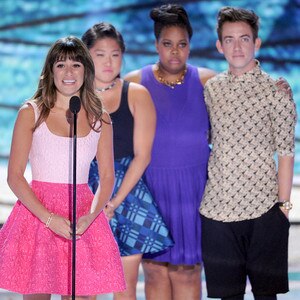 Lea Michele, Jenna Ushkowitz, Amber Riley, Kevin McHale Lea Michele, Jenna Ushkowitz, Amber Riley, Kevin McHale