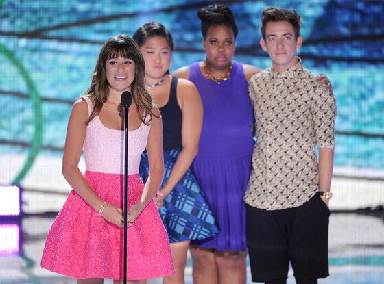 Lea Michele, Jenna Ushkowitz, Amber Riley, Kevin McHale Lea Michele, Jenna Ushkowitz, Amber Riley, Kevin McHale