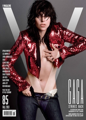 Lady Gaga, V Magazine, Nude