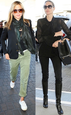 Jennifer Aniston, Angelina Jolie, Airport Jennifer Aniston, Angelina Jolie, Airport