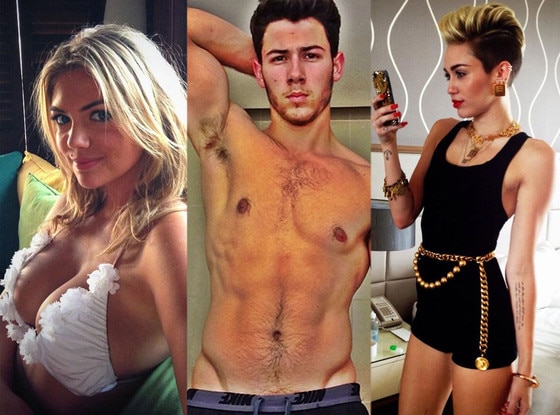 Kate Upton, Nick Jonas, Miley Cyrus, Selfie Twit Pics Kate Upton, Nick Jonas, Miley Cyrus, Selfie Twit Pics