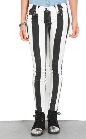 Punk Grunge Trend, Frankie B. Stripe Jegging Punk Grunge Trend, Frankie B. Stripe Jegging