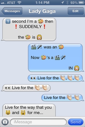 Lady Gaga, Emoji Lady Gaga, Emoji