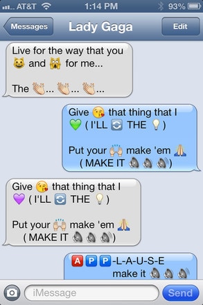 Lady Gaga, Emoji Lady Gaga, Emoji
