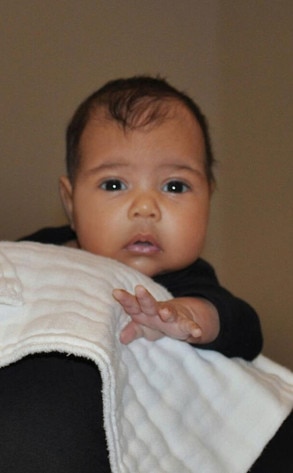Baby North West, Kim Kardashian, Kanye West