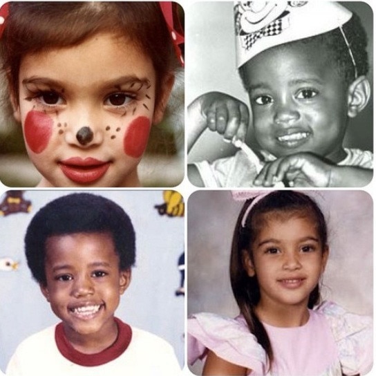 Kim Kardashian e Kanye West crianças Kim Kardashian e Kanye West crianças