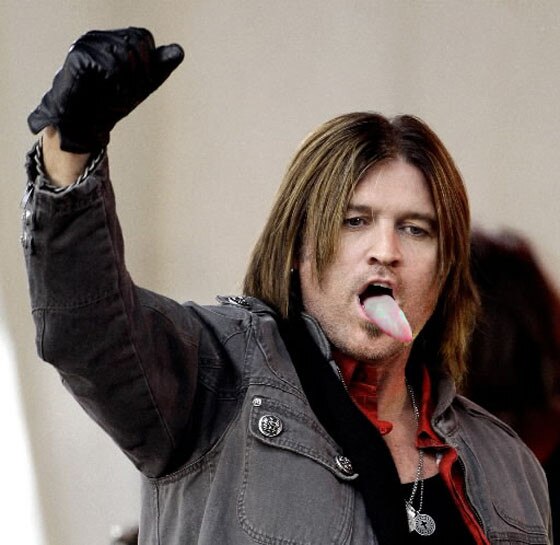Billy Ray Cyrus with tongue Billy Ray Cyrus with tongue